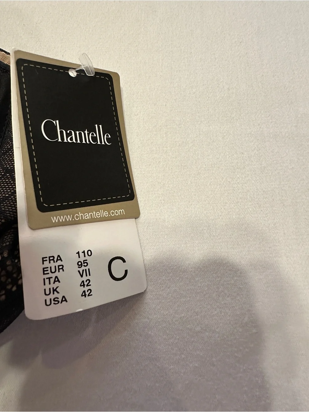 Chantelle Black Molded Underwire Bra 42C NWT French Lingerie MSRP $88